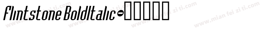 Flintstone BoldItalic字体转换